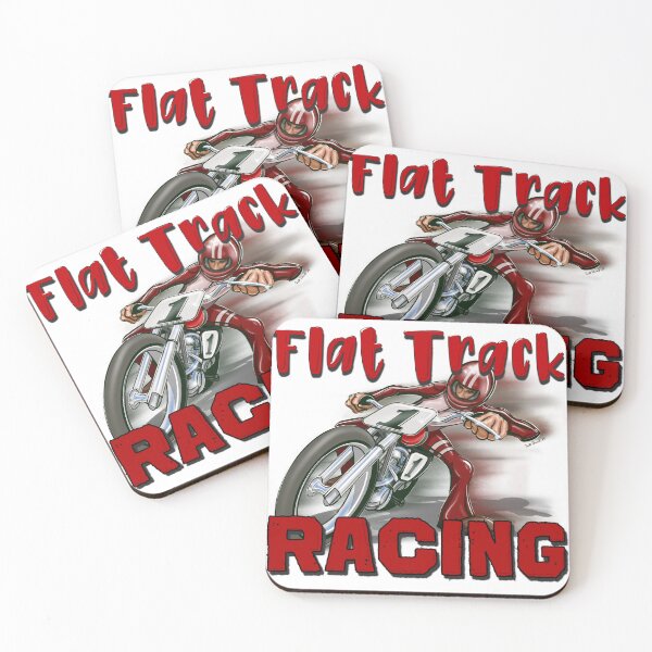 Item preview, Vintage Flat Track Motorcycle Racing (light colored items) designed and sold by Scottdowell.