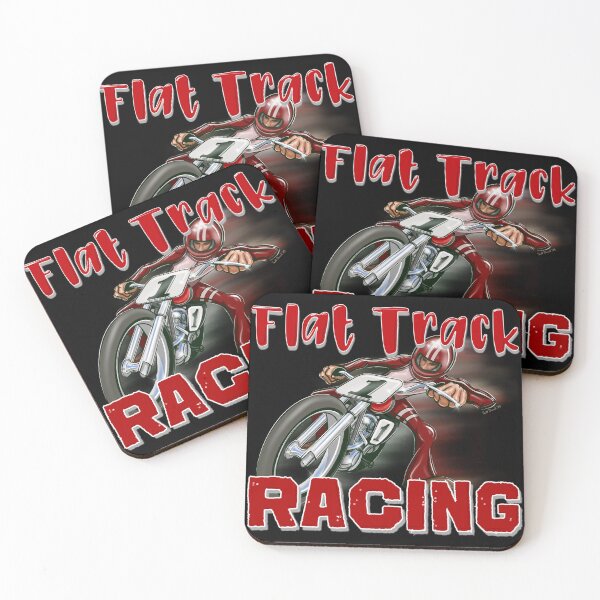 Item preview,  Vintage Flat Track Motorcycle Racing (dark colored items) designed and sold by Scottdowell.