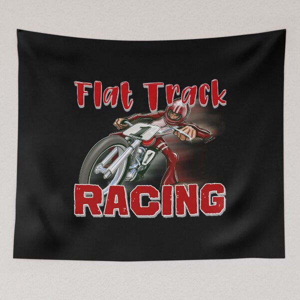 Item preview,  Vintage Flat Track Motorcycle Racing (dark colored items) designed and sold by Scottdowell.