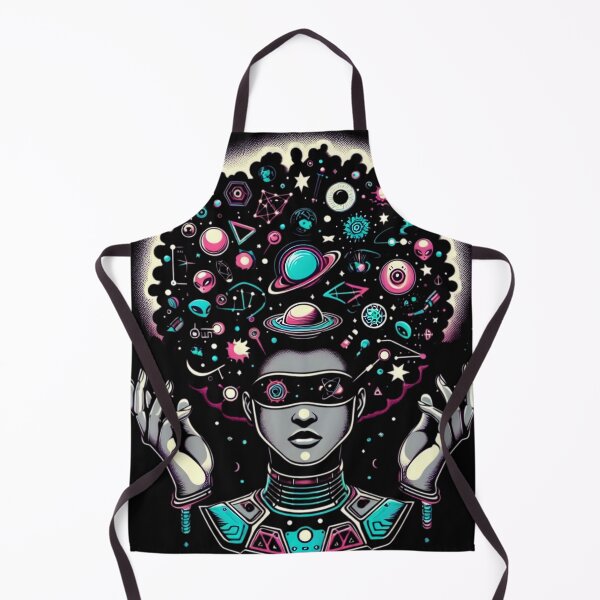 Item preview, Afro-futurism Afro Girl Sci-fi designed and sold by KitonicTees.