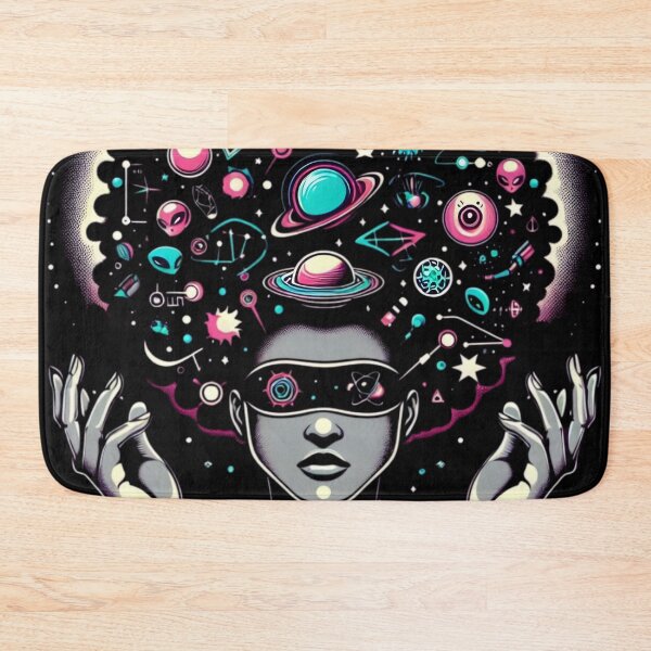 Item preview, Afro-futurism Afro Girl Sci-fi designed and sold by KitonicTees.