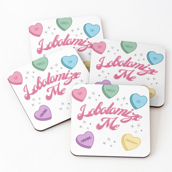 Item preview, Lobotomize Me I’m Tired Of Having Thoughts Candy Hearts designed and sold by kikiskiller.