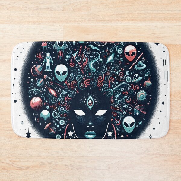 Item preview, Afrofuturism African Afro Girl designed and sold by KitonicTees.