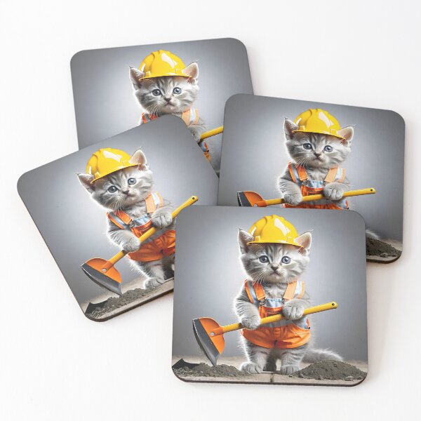 Item preview, Kitz in Kitz - Construction Worker designed and sold by skippykitty.
