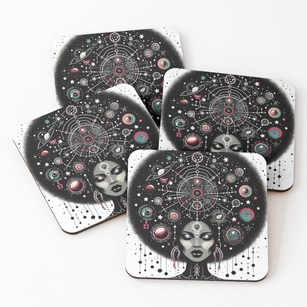 Item preview, Afrofuturism Afro Girl Black Art designed and sold by KitonicTees.