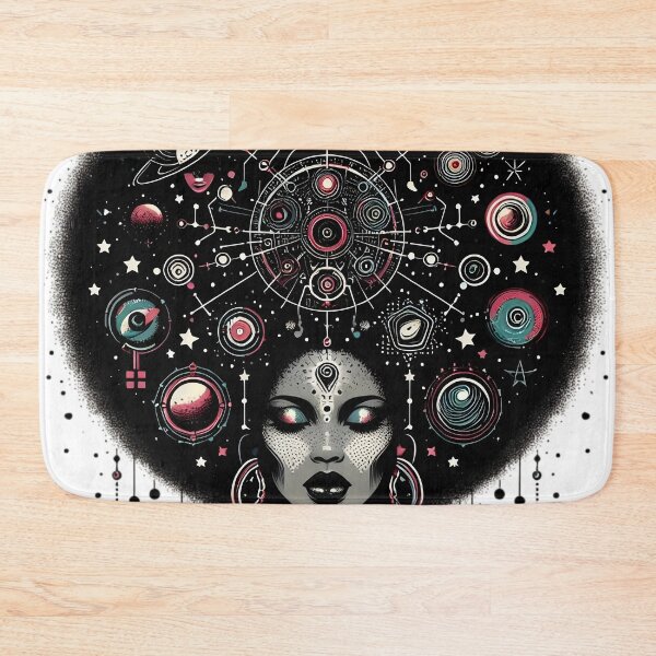 Item preview, Afrofuturism Afro Girl Black Art designed and sold by KitonicTees.