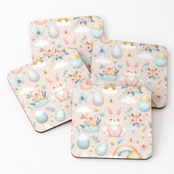 Item preview, Adorable Easter Bunny and Egg Seamless Pattern designed and sold by ImagineCorner.