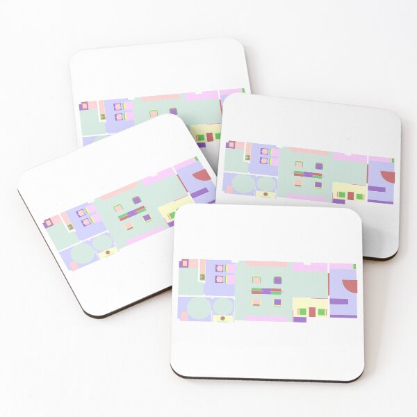 Item preview, Plan of a hair salon in technicolor designed and sold by MambaAzulStudio.