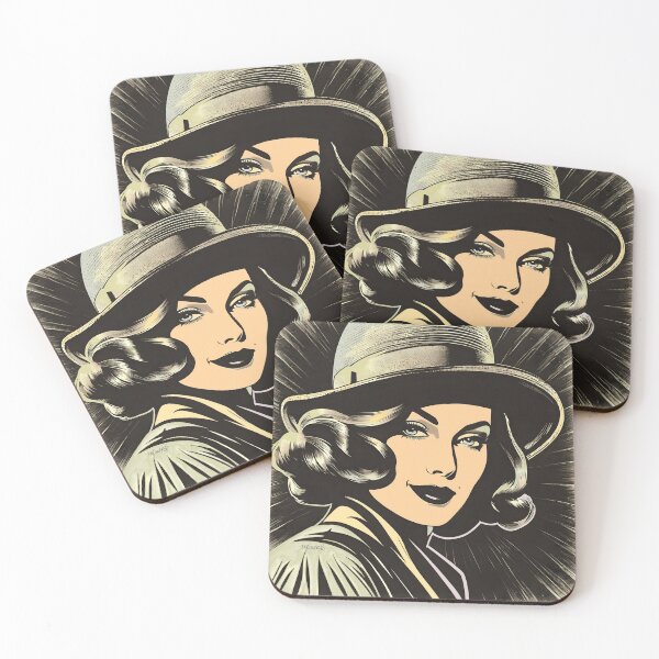 Item preview, 1930 Art Deco style woman 3 designed and sold by Cartsandrab.