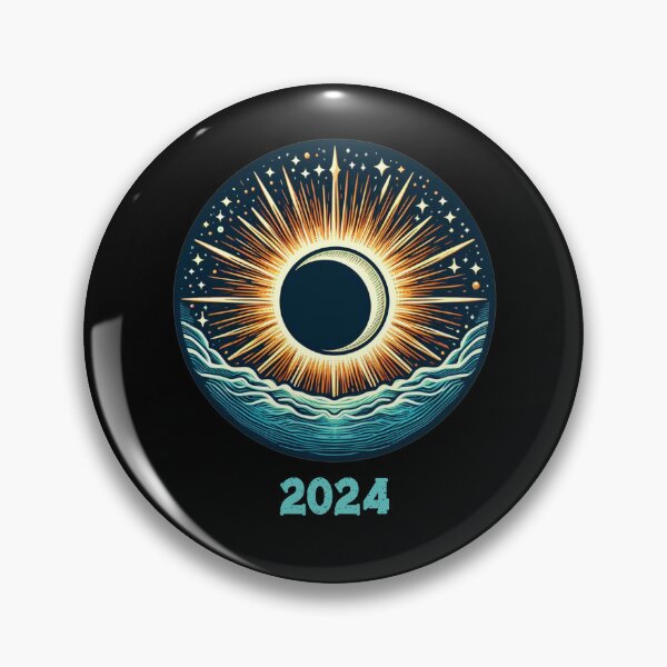 Item preview, Total Solar Eclipse 2024 Vintage Style Rough designed and sold by Lelijo.