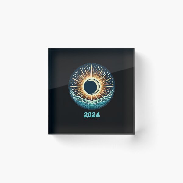 Item preview, Total Solar Eclipse 2024 Vintage Style Rough designed and sold by Lelijo.