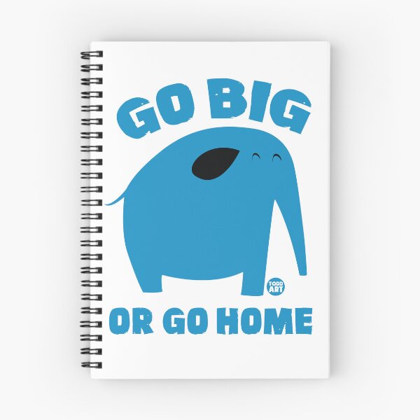 Item preview, GO BIG GO HOME ELEPHANT designed and sold by TODD GOLDMAN.