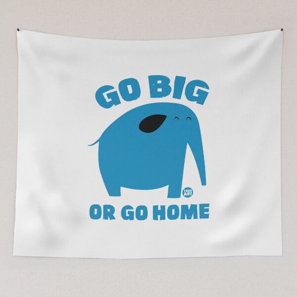 Item preview, GO BIG GO HOME ELEPHANT designed and sold by TODD GOLDMAN.
