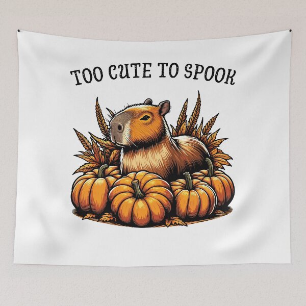 Item preview, Capybara And Pumpkins Too Cute To Spook designed and sold by CosyTeal.