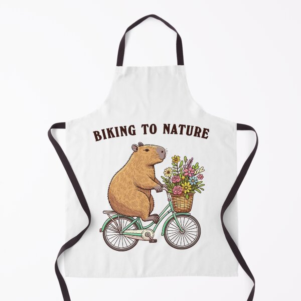 Item preview, Capybara On A Bicycle Biking To Nature designed and sold by CosyTeal.