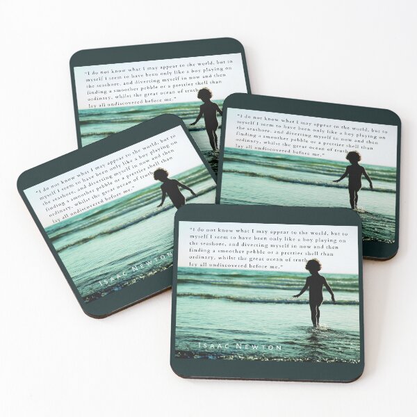 Item preview, Isaac Newton quote: “I do not know what I may appear to the world, but to myself I seem to have been only like a boy playing on the seashore,  designed and sold by artbleed.