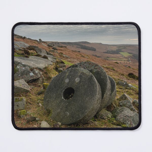 Item preview, Stanage Edge Derbyshire Peak District bleak winter landscape. designed and sold by RobThorley.