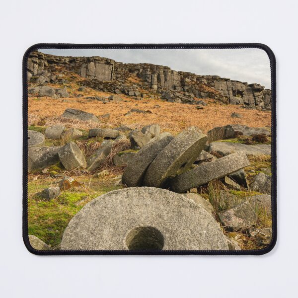 Item preview, Stanage Edge Derbyshire Peak District bleak winter landscape. designed and sold by RobThorley.