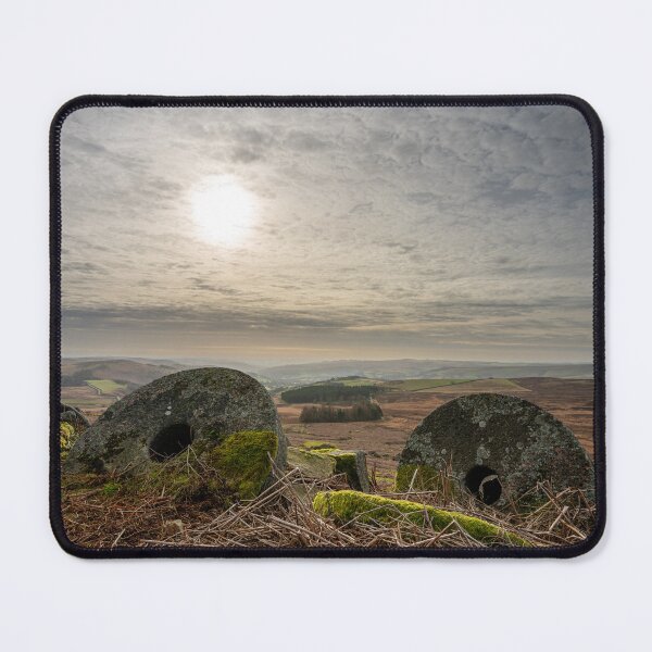 Item preview, Stanage Edge Derbyshire Peak District bleak winter landscape. designed and sold by RobThorley.