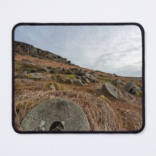 Item preview, Stanage Edge Derbyshire Peak District bleak winter landscape. designed and sold by RobThorley.