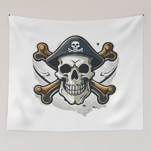 Item preview, Skull and Crossbones designed and sold by Angry Swan Designs.