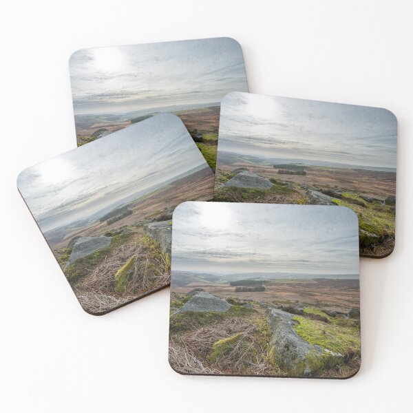 Item preview, Stanage Edge Derbyshire Peak District bleak winter landscape. designed and sold by RobThorley.