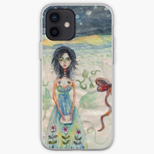 Girl Alone in desert with Bow Meloearth iPhone Soft Case