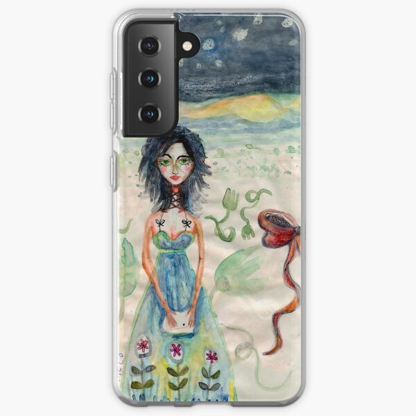 Girl Alone in desert with Bow Meloearth Samsung Galaxy Soft Case