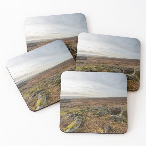 Item preview, Stanage Edge Derbyshire Peak District bleak winter landscape. designed and sold by RobThorley.