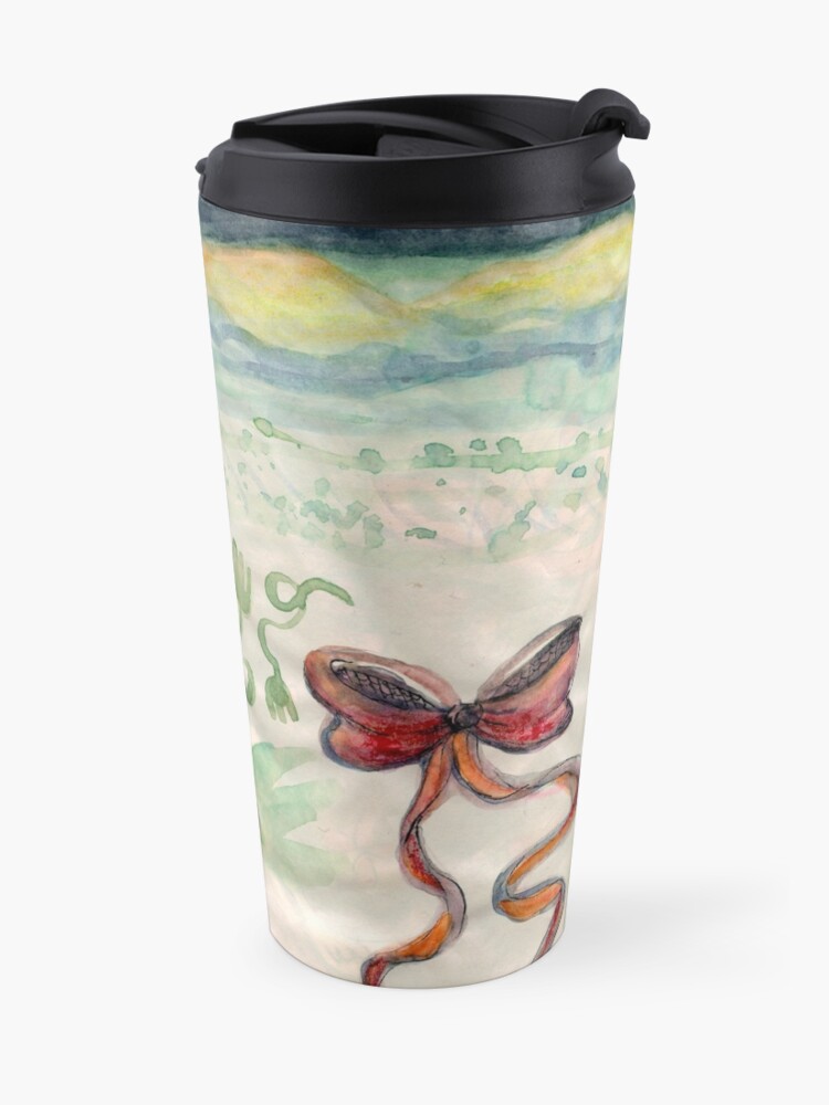 Alternate view of Girl Alone in desert with Bow Meloearth Travel Mug