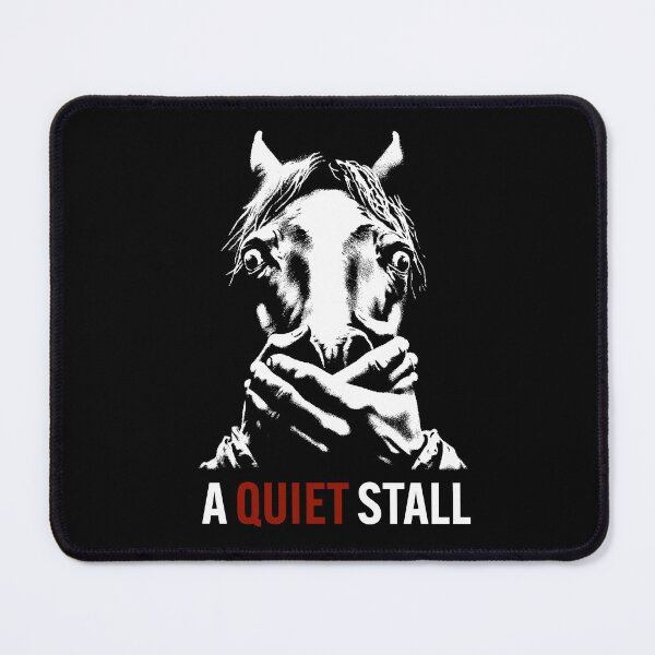 Item preview, A Quiet Stall - A Horse Horror Movie Parody Poster designed and sold by ShobulousStudio.