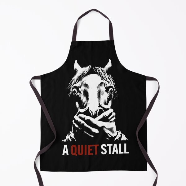 Artikelvorschau, A Quiet Stall – Ein Pferde-Horrorfilm-Parodie-Poster entworfen und verkauft von ShobulousStudio.