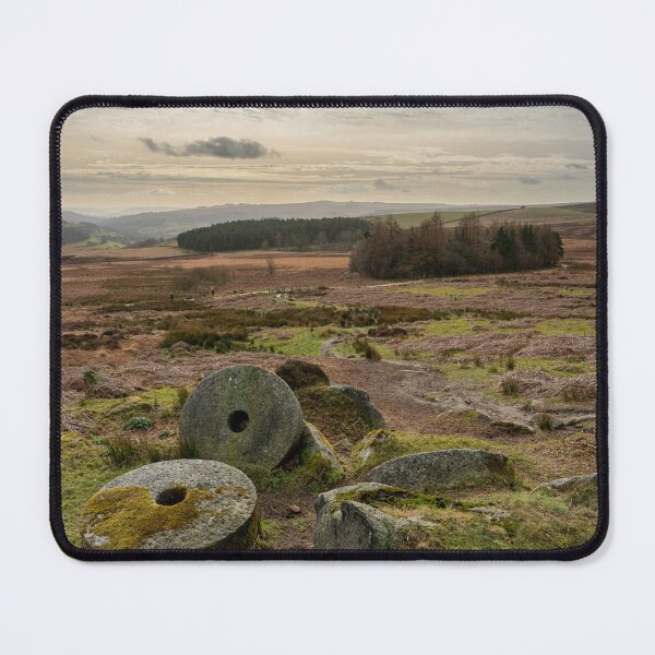 Item preview, Stanage Edge Derbyshire Peak District bleak winter landscape. designed and sold by RobThorley.