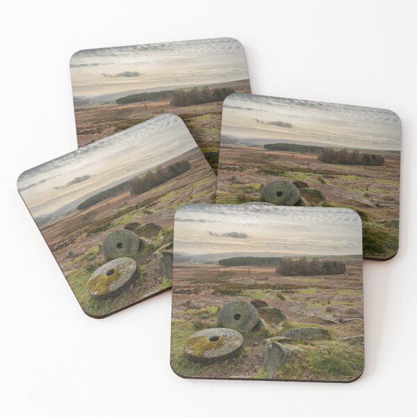 Item preview, Stanage Edge Derbyshire Peak District bleak winter landscape. designed and sold by RobThorley.