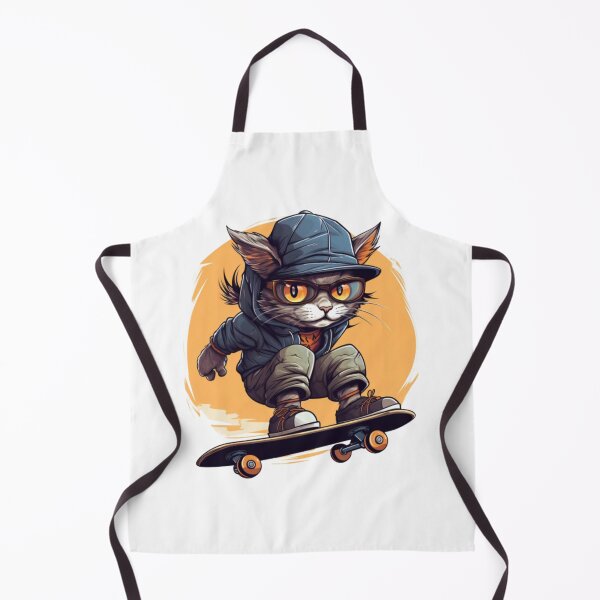 Item preview, cat playing skateboard designed and sold by Thong-D.