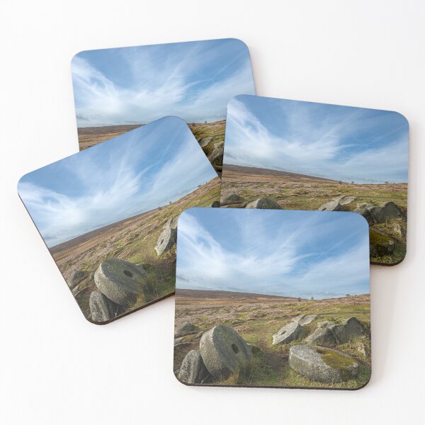 Item preview, Stanage Edge Derbyshire Peak District bleak winter landscape. designed and sold by RobThorley.