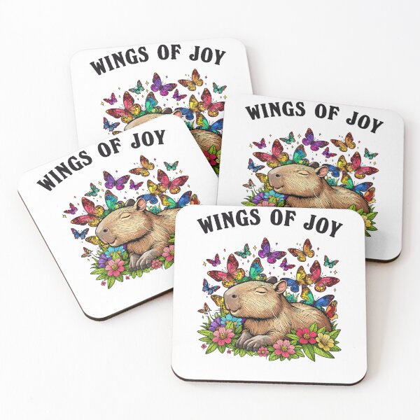 Item preview, Capybara Surrounded By Butterflies Wings Of Joy designed and sold by CosyTeal.