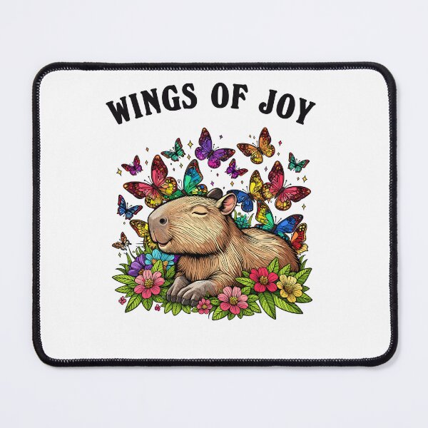 Item preview, Capybara Surrounded By Butterflies Wings Of Joy designed and sold by CosyTeal.