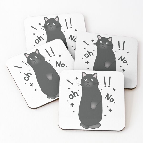 Item preview, The black cat was shocked designed and sold by TiffyChaa.