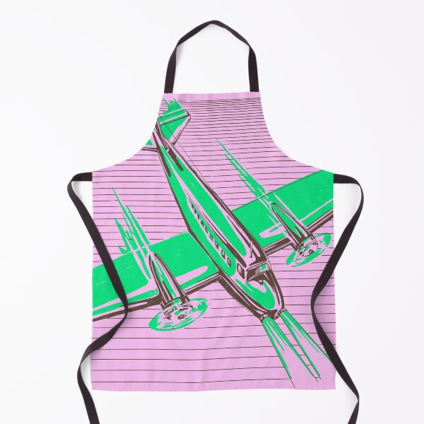 Item preview, Retro Airplane Pink and Green designed and sold by MaryRose73744.