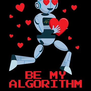 Artwork thumbnail, Be My Algorithm Robot Valentine Engineer Robotics Gear by DynamicDesign