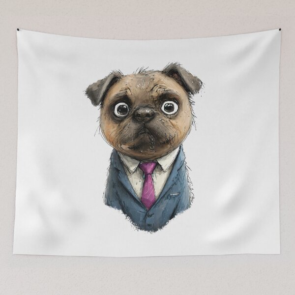 Item preview, Pug Power Dressing: The Art of Canine Corporate Fashion designed and sold by twisted-dot.