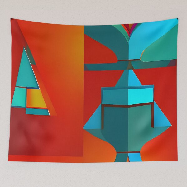 Item preview,  Geometric abstract artpiece, reality designed and sold by Coolparrotgirl.