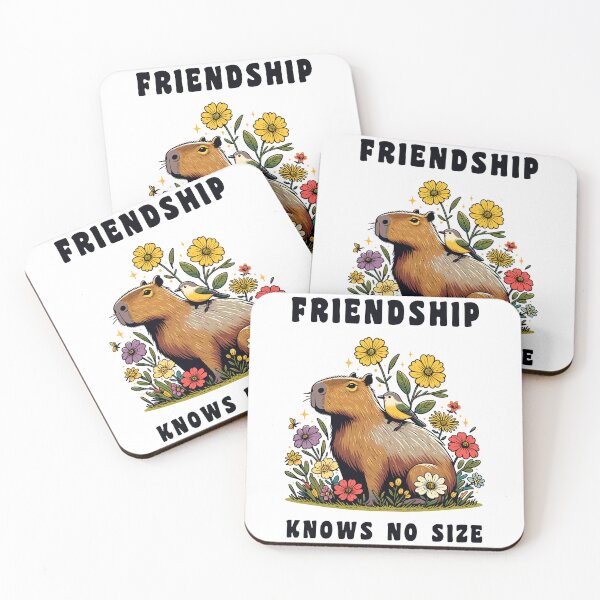 Item preview, Capybara With A Bird Friendship designed and sold by CosyTeal.