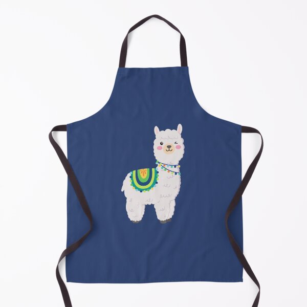 Item preview, Cute llama in blue green and yellow colors designed and sold by Terevela.