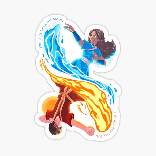 Item preview, Zuko and Katara - balance of elements designed and sold by lennenart.