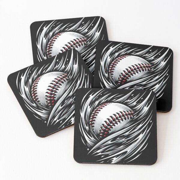 Item preview, High-Speed Heater: Dynamic Baseball Swirl Tee designed and sold by MAPDDesigns.