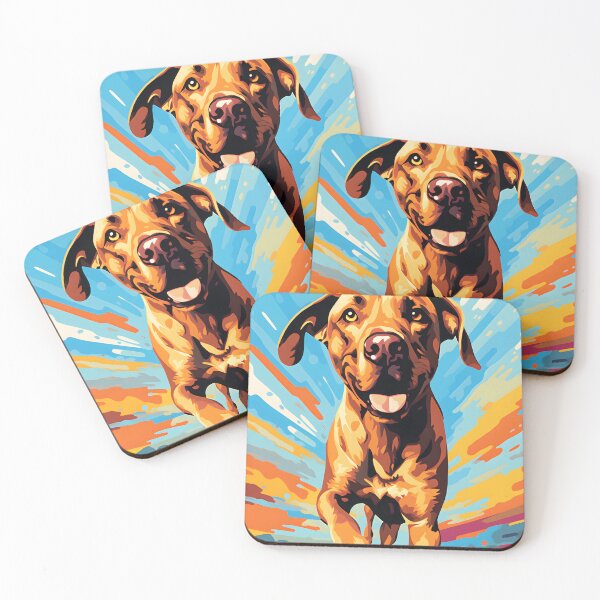 Item preview, Rhodesian ridgeback dog portraits drawing. animal colorful. Animal throw pillow.  designed and sold by formform.