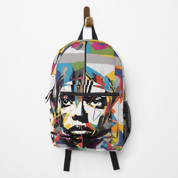 Item preview, Geometric woman face abstract artpiece, reality designed and sold by Coolparrotgirl.