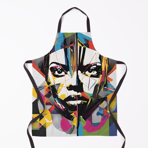 Item preview, Geometric woman face abstract artpiece, reality designed and sold by Coolparrotgirl.